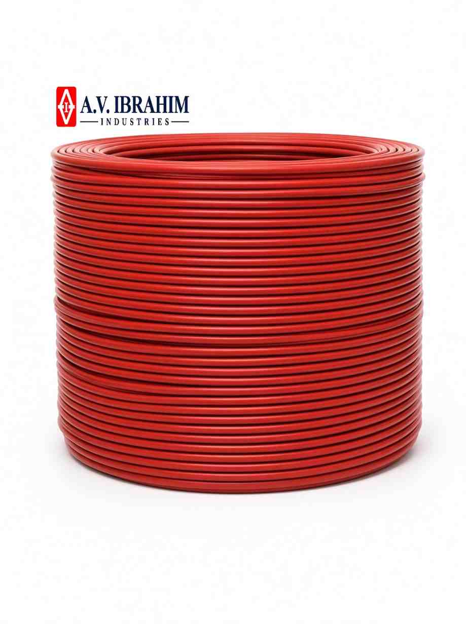 Red silicone fabric bellows