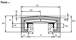 Form c – arched cover dimensions